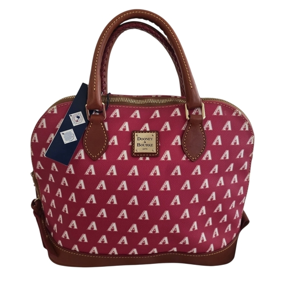 Dooney & Bourke Handbags - NWT Dooney & Bourke Red Arizona Diamondbacks Zip Zip Satchel Bag